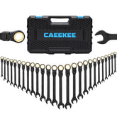 CaeeKee front view of full 26-piece wrench set showing organized layout and quick selection benefit