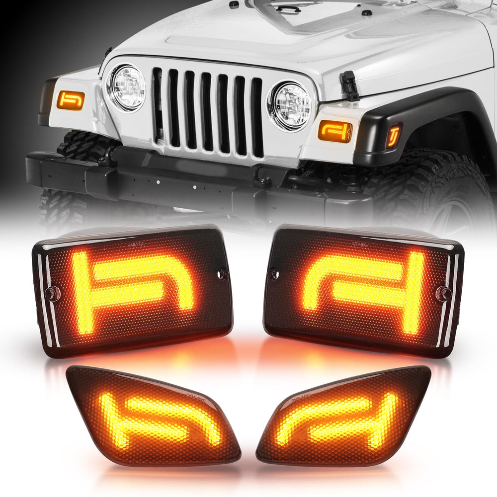CAFOPAR front turn signal assembly showing fit and style, improves visibility