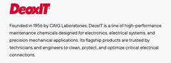 CAIG LABORATORIES close-up of brush tip applying cleaner for precision restoration