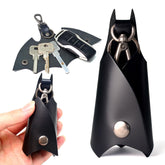 CAILLU bat keychain front view showing silhouette and durable design