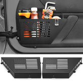 CALBEAU front view showing sturdy steel pocket and textured finish for organized storage