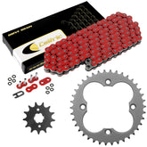 Caltric front sprocket close-up showing fitment and corrosion resistance