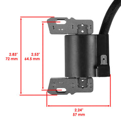 Caltric ignition coil label close-up with OEM numbers for easy matching