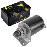 Caltric starter front view showing 14-tooth gear and durable housing, ensuring correct fit
