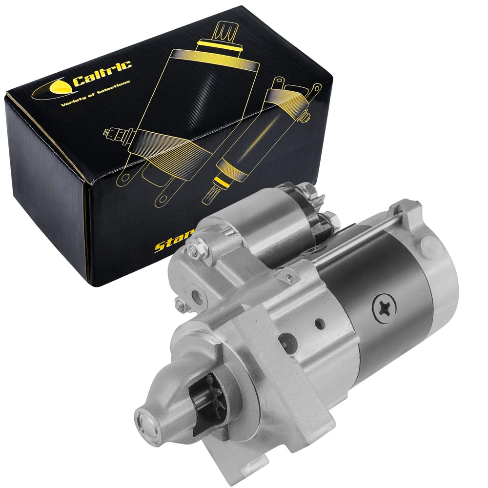 Caltric starter front view showing clean housing and bolt pattern for quick fit verification