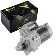 Caltric starter front view showing clean housing and bolt pattern for quick fit verification