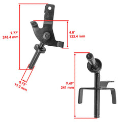 Caltric left spindle close-up highlighting durable cast detail and correct fit