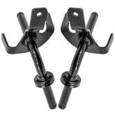 Caltric front view of both spindles showing fit and mounting for easy identification