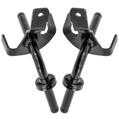Caltric front view of both spindles showing fit and mounting for easy identification
