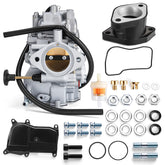 CALU LUKY front view carburetor showing body and ports, clear replacement fit