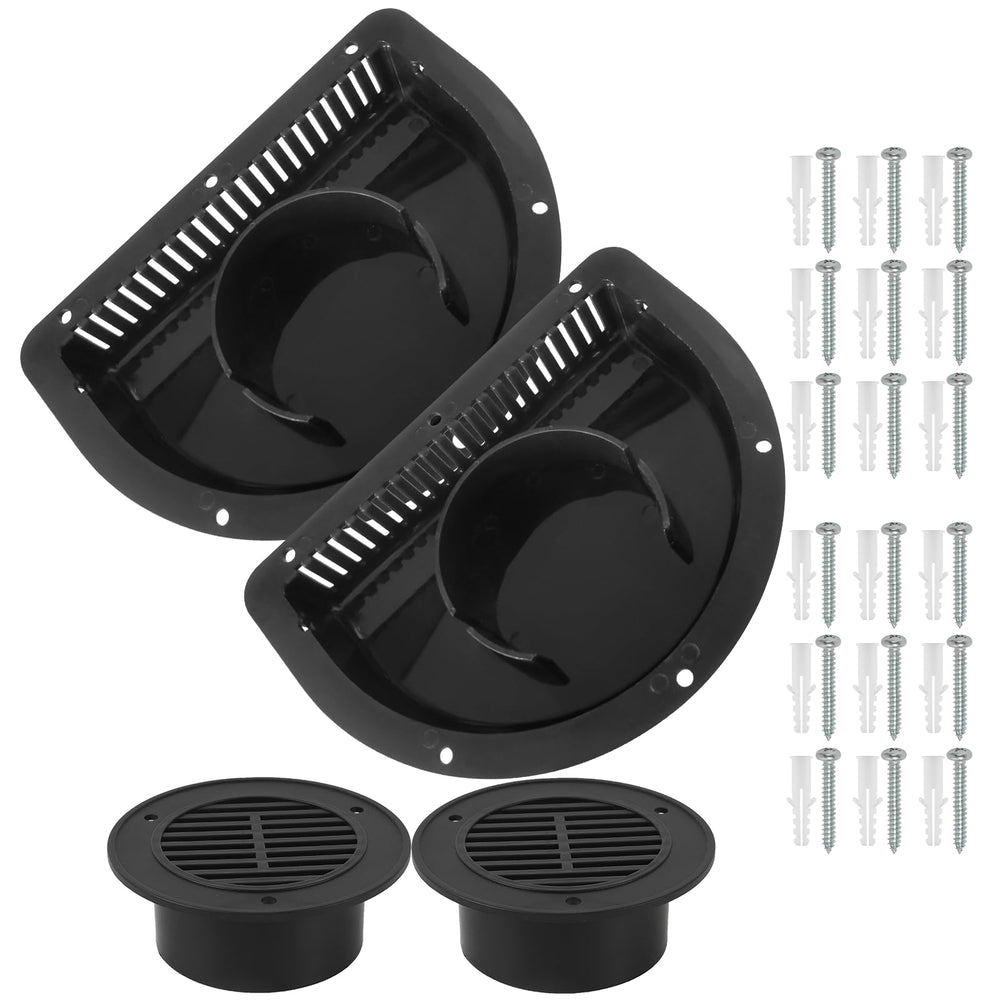 Calvana front-facing vent cover showing mounting face and airflow benefit