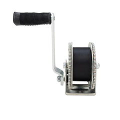 Camco unrolled 20-foot polyester strap ready to reach bow eye