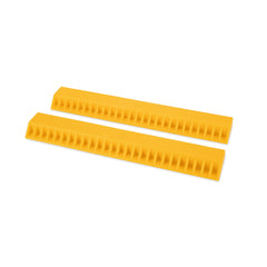 Camco AccuPark front view showing bright yellow stop and easy visibility