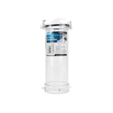 Camco clear adapter front view showing easy visual rinsing benefit
