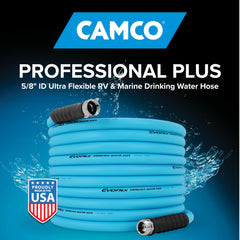 Camco EvoFlex diamond-hatch reinforcement close-up for kink resistance