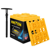 Camco FasTen front packaging showing 10-pack and bright yellow color for visibility