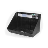 Camco front view of drain pan showing full-width coverage and floor protection