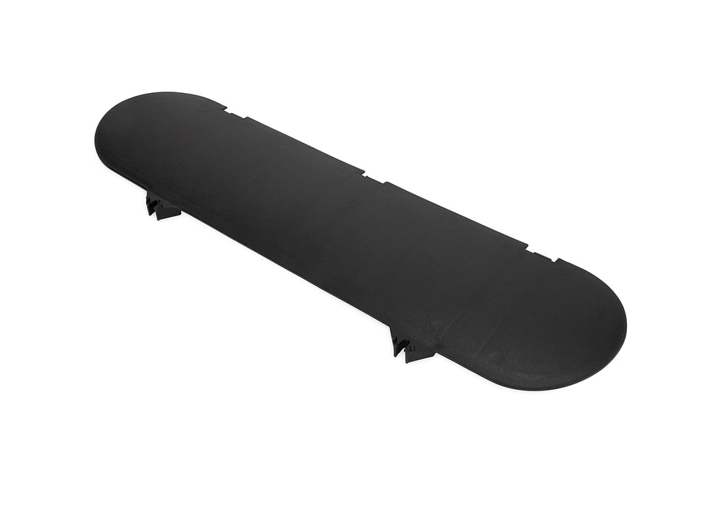 Camco front view cap installed on RV cover showing easy access benefit