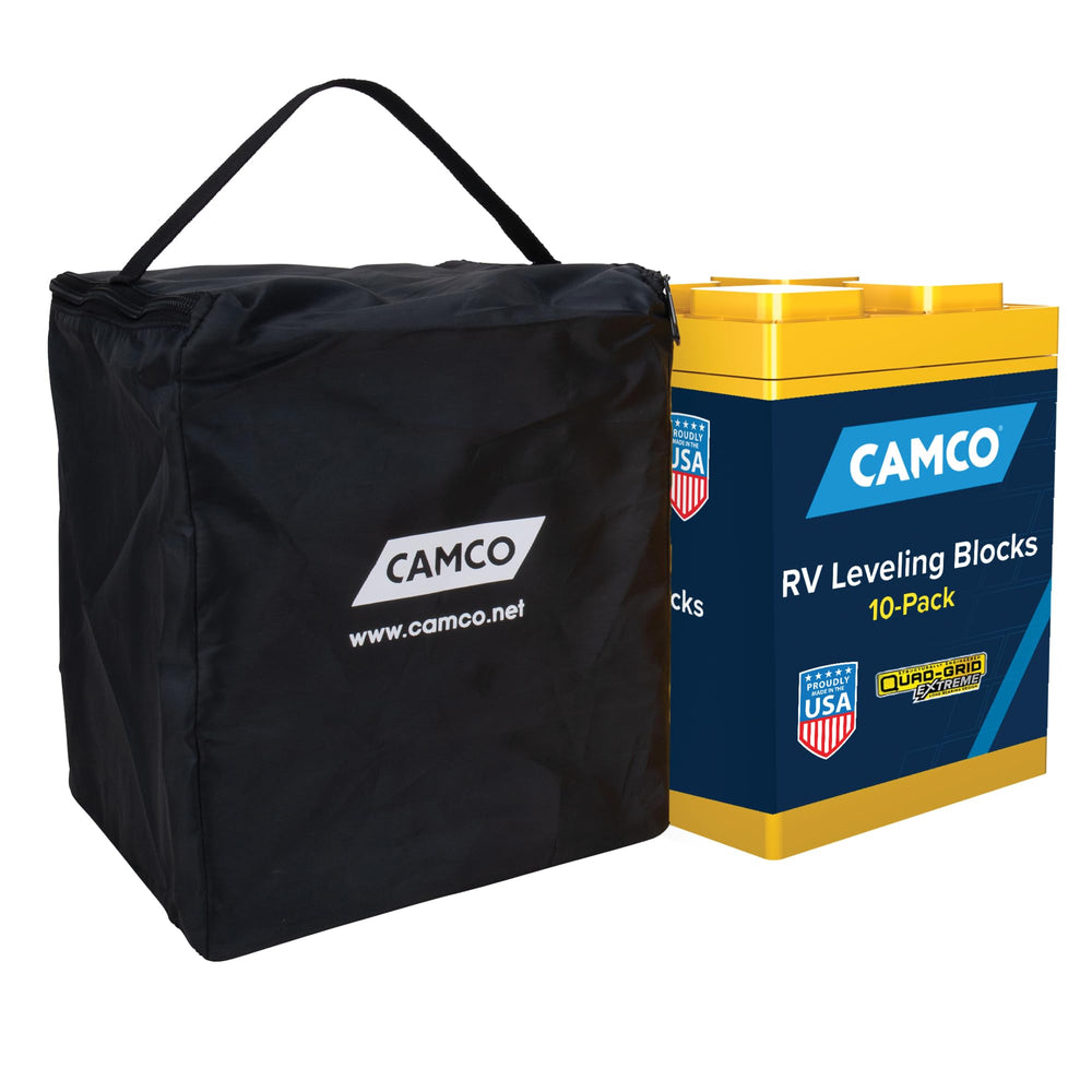 Camco front packaging showing 10-pack blocks for visible easy transport