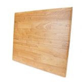 Camco front view of oak stovetop cover showing sleek wood finish and fit