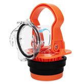 Camco Rhino PRO front view showing elbow and drain lock for reliable sealing