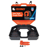 Camco Rhino Tough-Pack front view showing compact case and durable build, easy transport