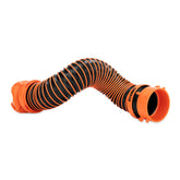 Camco RhinoEXTREME front view showing compact 2-foot hose and fittings for easy storage