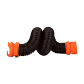 Camco RhinoFLEX front view showing full 5ft kit and fittings, reliable extension