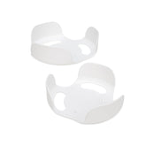 Camco front view of both plate holders showing organized plates and stability