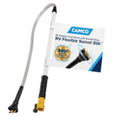 Camco Swivel Stik front view showing full tool and nozzle benefit rapid rinsing