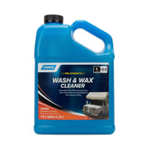 Camco gallon bottle front label showing product and benefits for easy storage