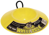 Camco front view of wheel dock showing broad base for stability