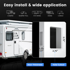 CAMJOKE screws and four keys kit layout showing easy installation convenience