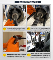 Camoo ball-head screw closeup for low-friction, aligned pulling