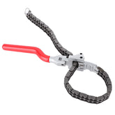 Camrusic front view of chain oil filter wrench showing grip and handle, reliable removal