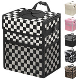 Capolo front view with lid showing compact, leakproof storage benefit