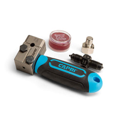 Capri Tools front view showing compact flaring tool for fast precise flares