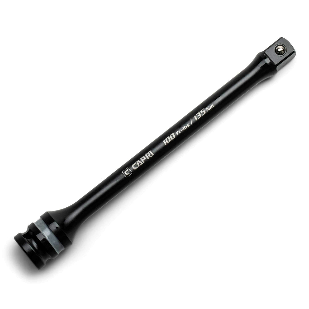 Capri Tools front view extension bar showing full 8-inch body and drive for reliable reach