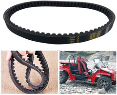 caqeg 725 V-belt laid flat illustrating correct length for dependable drive
