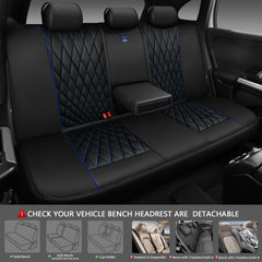 CAR PASS close-up diamond stitch highlighting luxury texture and durability