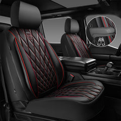 CAR PASS close-up of diamond stitching showing durable luxury finish