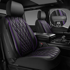 CAR PASS close-up of diamond stitching highlighting luxury finish