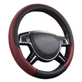 CAR PASS front view of black and burgundy cover, premium look and fit