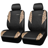 CAR PASS front packaging showing brown leopard covers and included hardware benefits protection