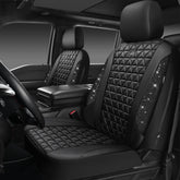 CAR PASS front view of seat covers showing full fit and stylish protection
