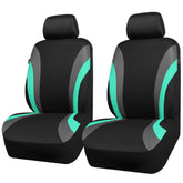 CAR PASS front packaging view showing included two seat covers and headrest covers for quick upgrade