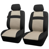CAR PASS front view showing black beige covers and improved cabin style