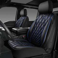 CAR PASS front seat cover installed view showing elegant protection