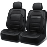 CAR PASS front seat cover front view showing clean look and protective benefit