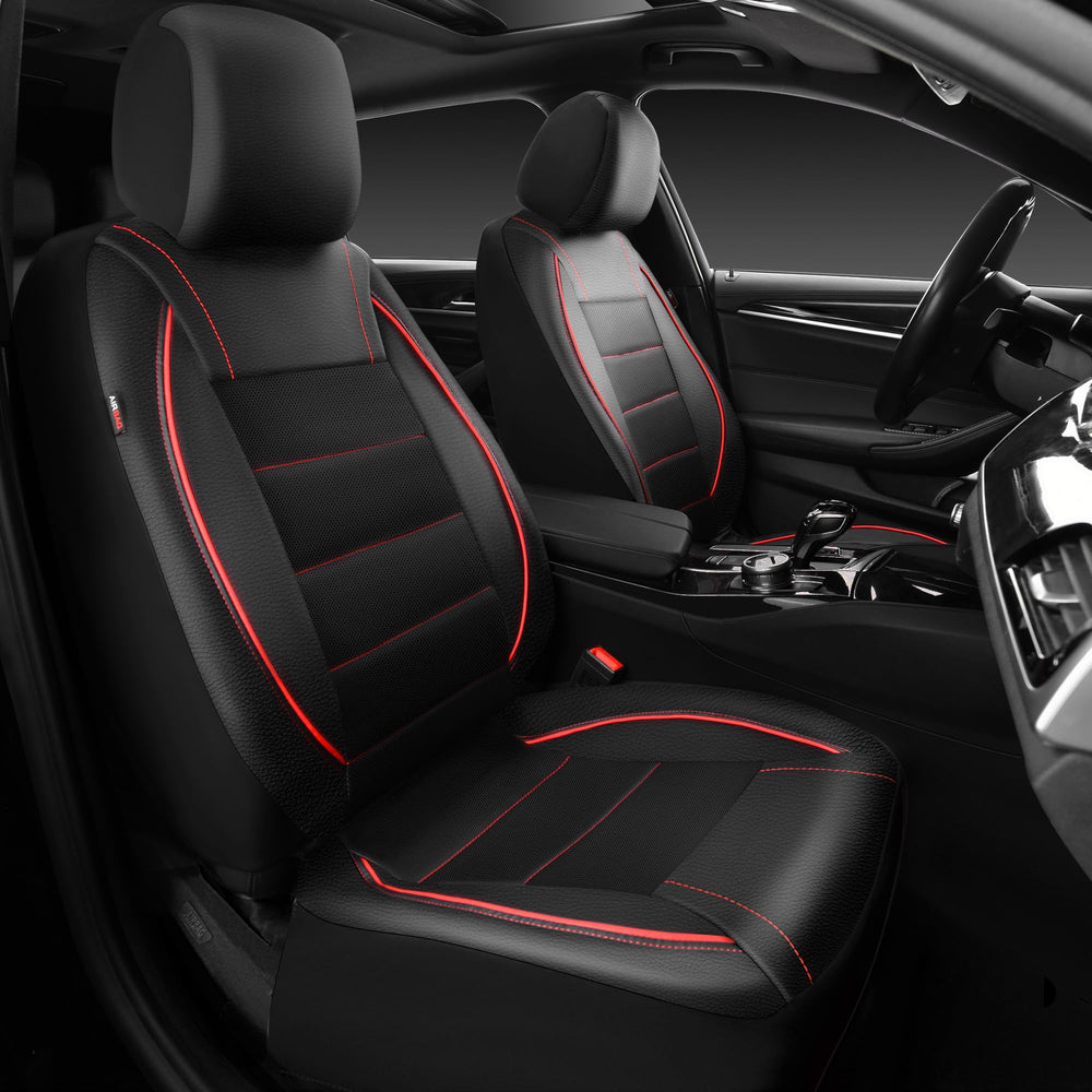 CAR PASS front seat cover full view showing fit and style benefit protection